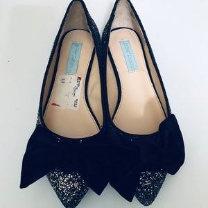 Betsey Johnson glitter flats